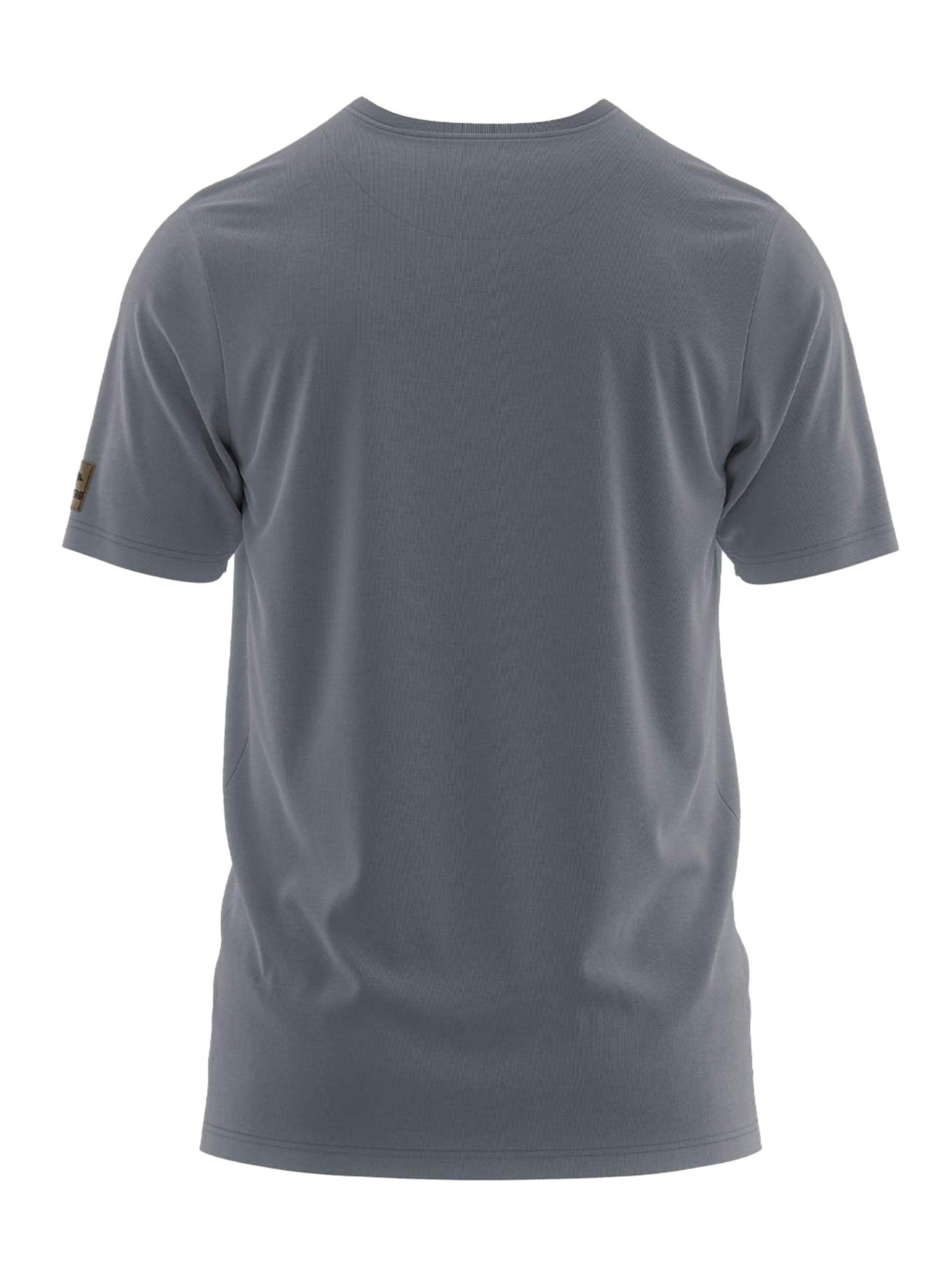 FORSBERG Shirt 'Mikkelson T-Shirt mit Polygonbär'‌‌ in Grau