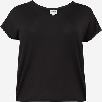 Vero Moda Curve Shirt 'Aya' in Zwart: voorkant