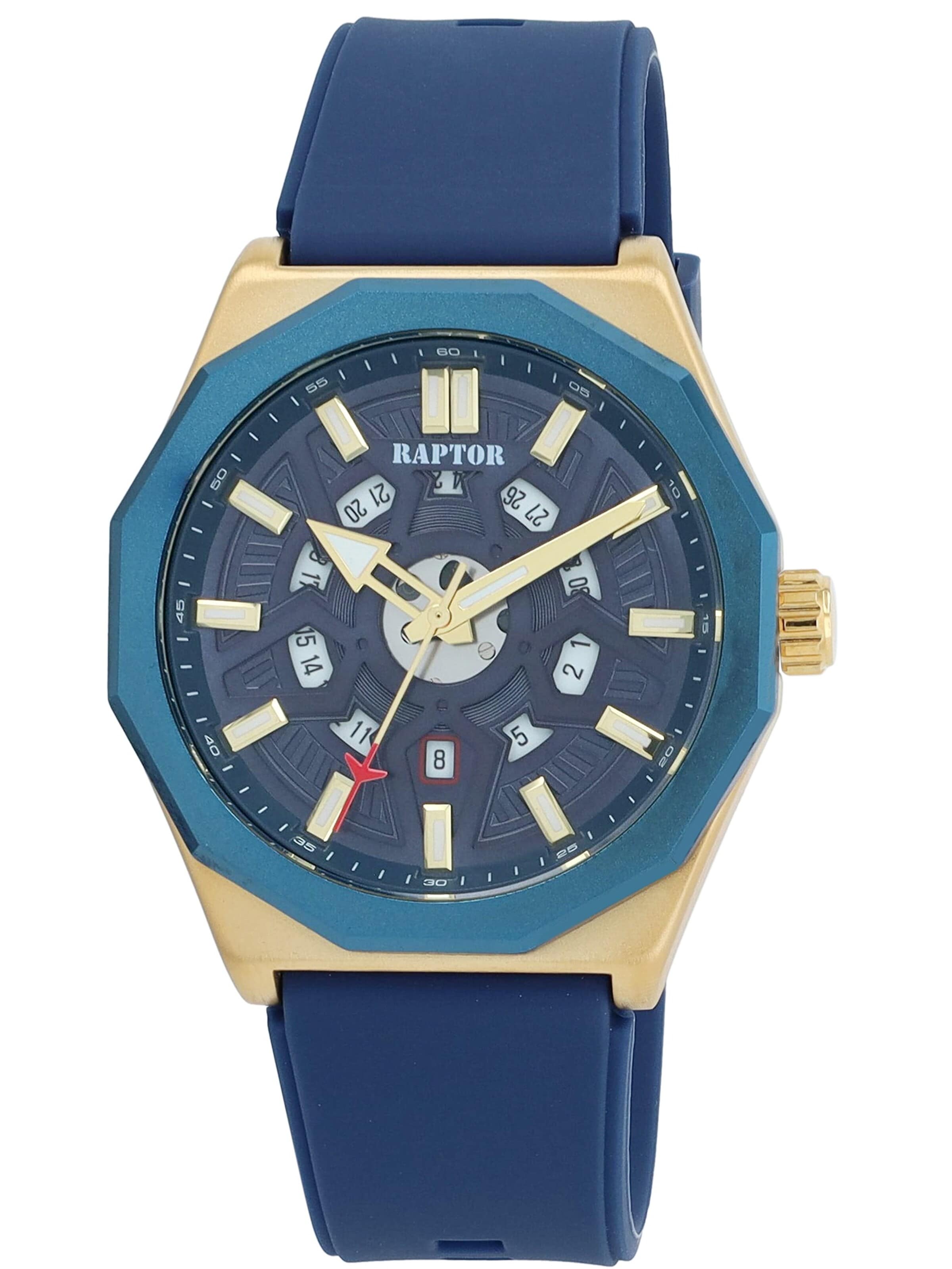 Raptor Analog Watch 'Karlo, Datumsanzeige' in Blue