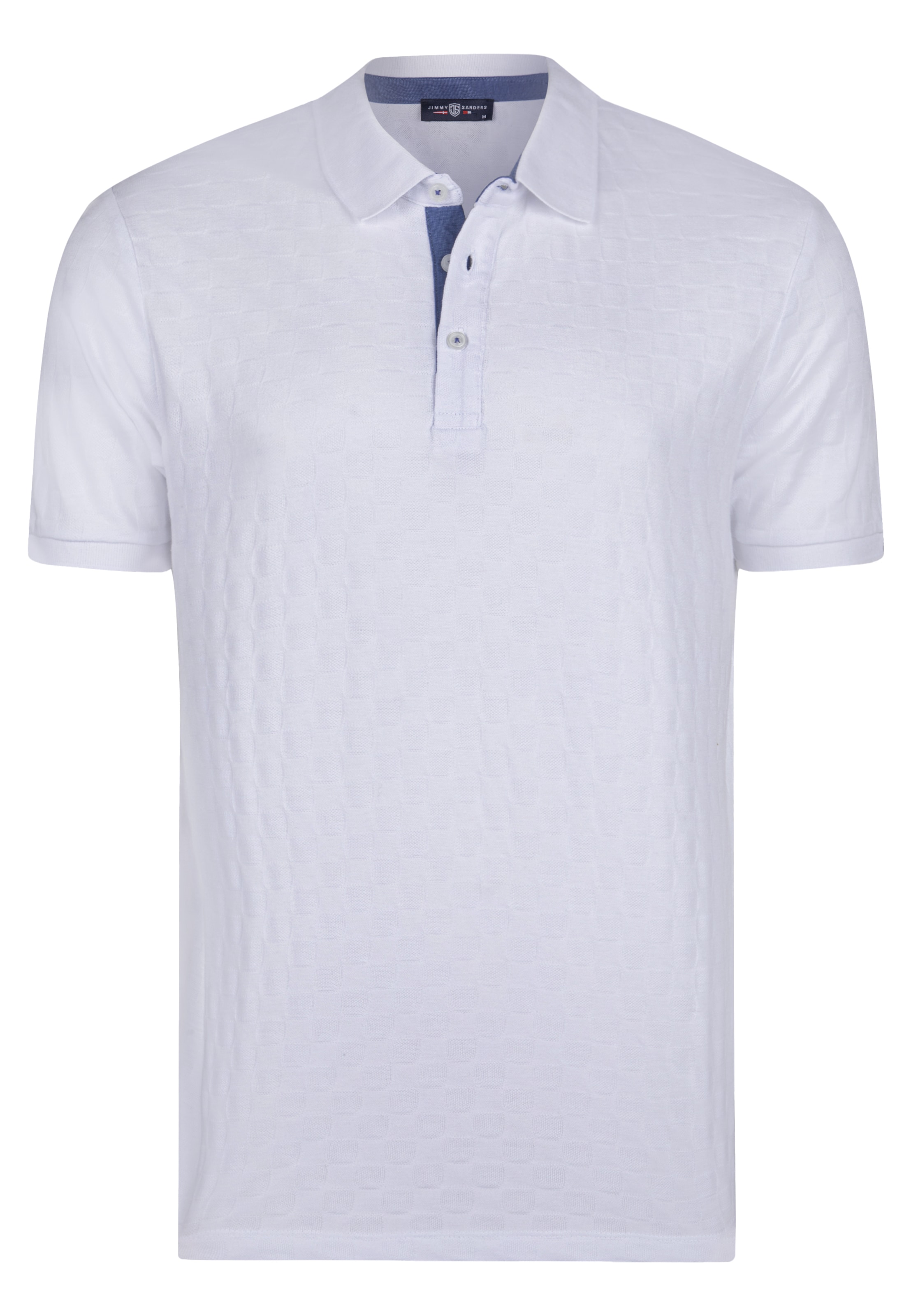 Jimmy Sanders Comfort Fit Μπλουζάκι σε λευκό: μπροστά