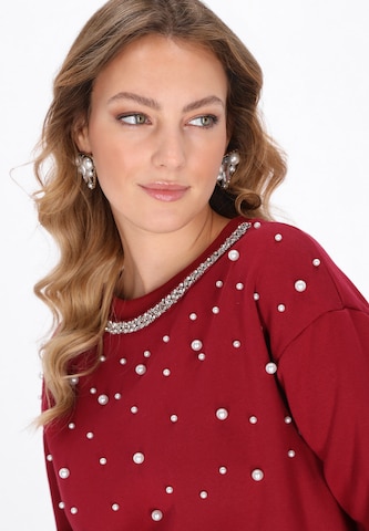 faina - Sudadera en rojo