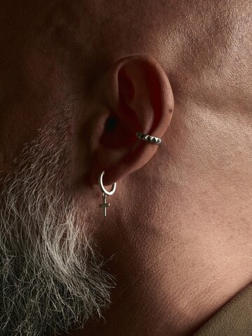 REYTEL - Pendientes 'CROS' en plata