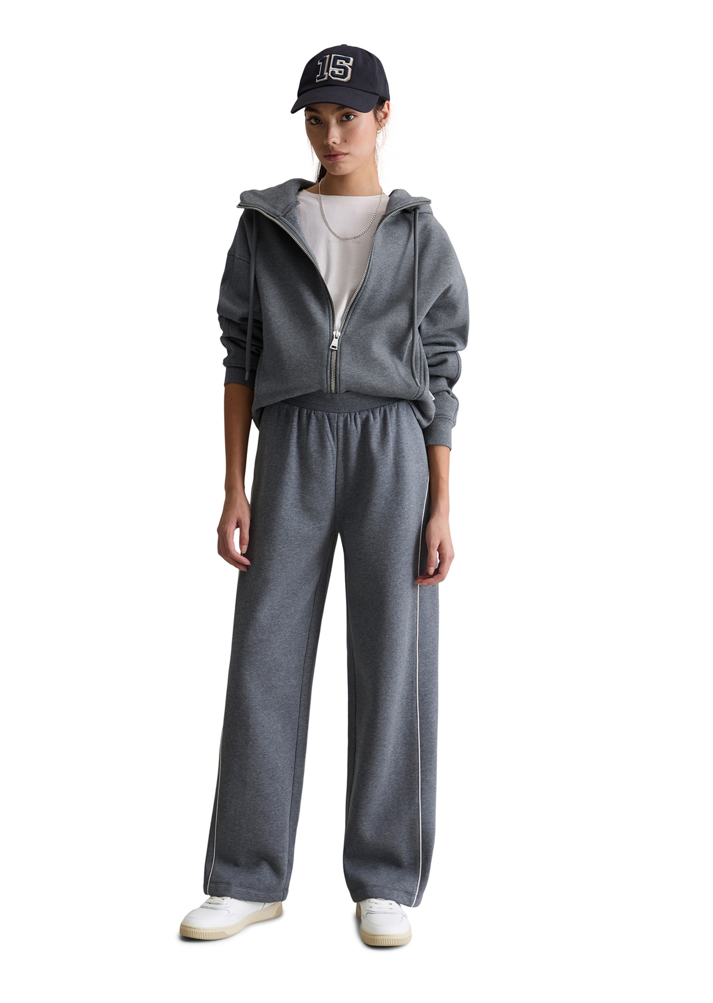 Marc O'Polo DENIM Loosefit Broek in Grijs