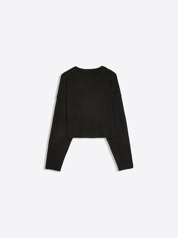 Bershka Плетена жилетка в черно