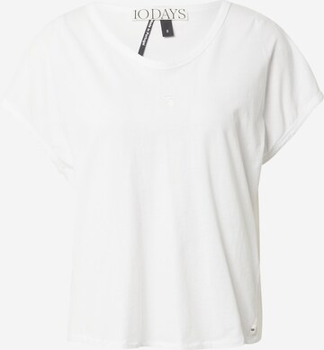 T-shirt 10Days en blanc : devant