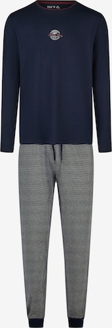 Phil & Co. Berlin Pyjama ' Great Bay ' in Blau: Vorderseite