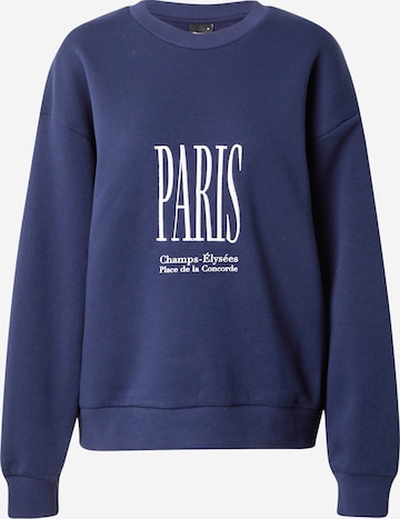 Gina Tricot Sweatshirt 'Riley' in Blue: front