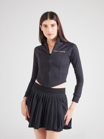 Juicy Couture Sport Bluza rozpinana sportowa w kolorze czarny: przód