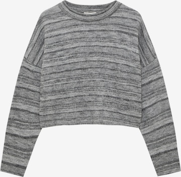 Pull&Bear Svetr – šedá: přední strana