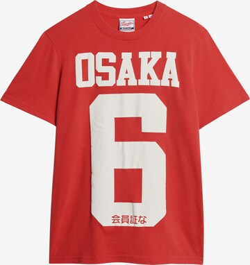 Superdry Shirt 'Osaka 6' in Rood: voorkant