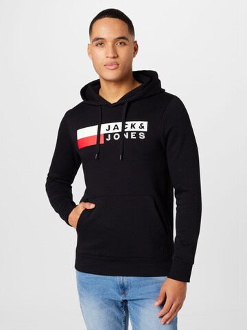 JACK & JONES Sweatshirt in Zwart: voorkant