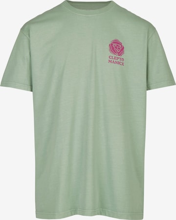 Cleptomanicx T-Shirt 'Together' in Grün: predná strana