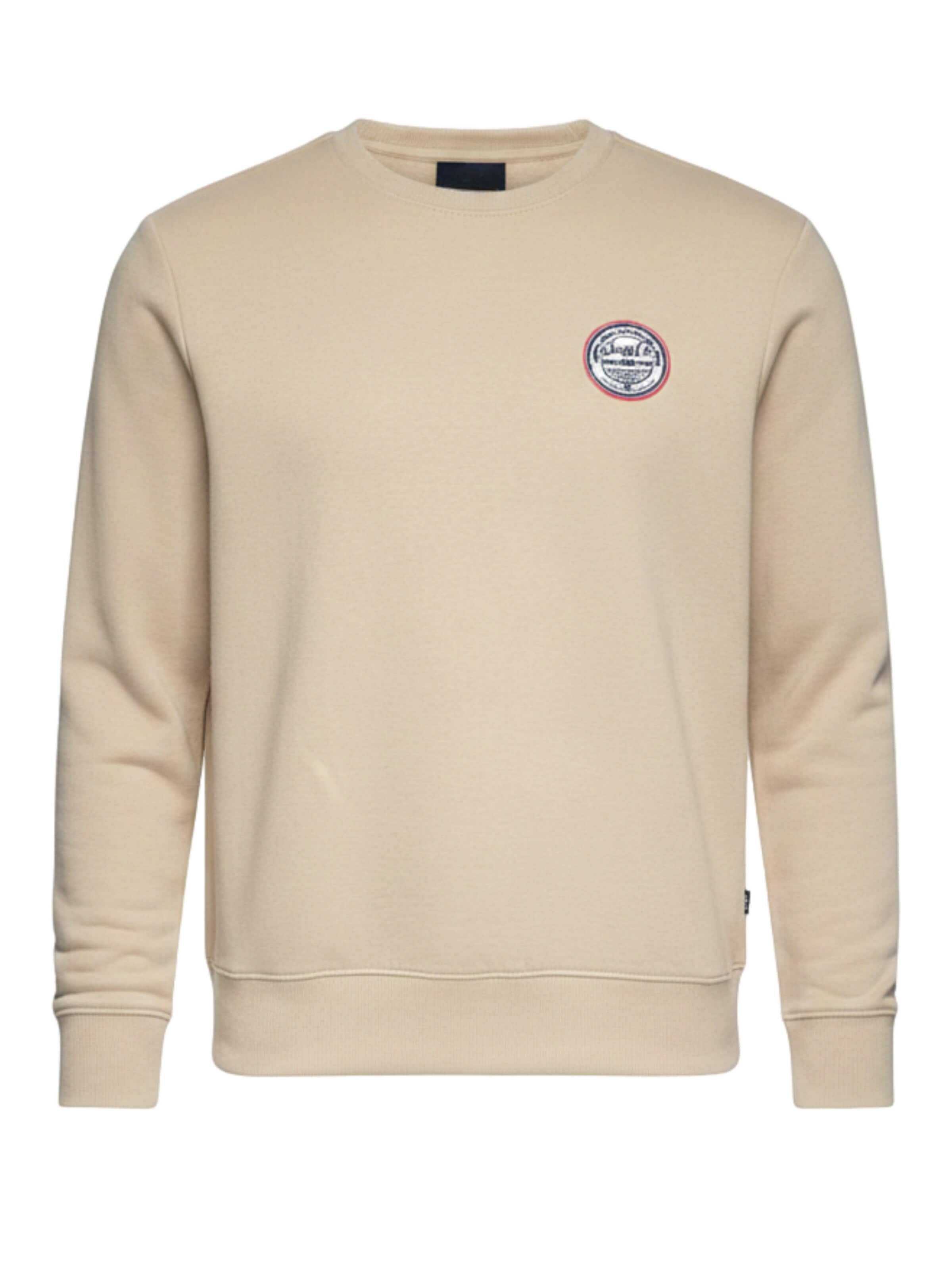 Sweat-shirt Ombre en beige : devant