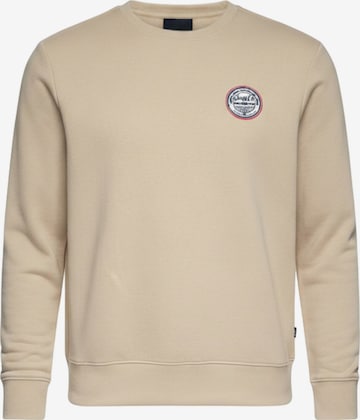 Sweat-shirt Ombre en beige : devant