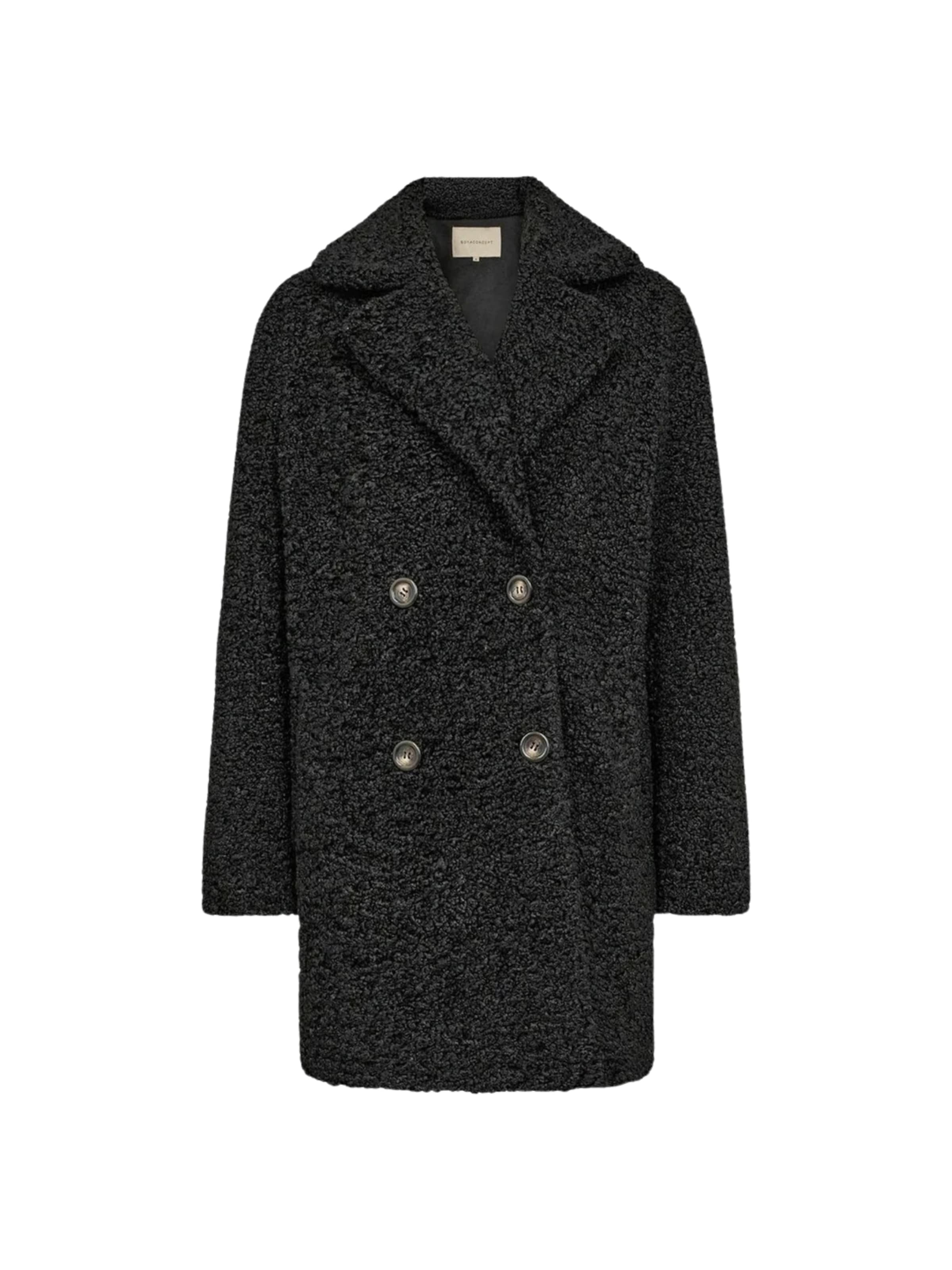 Soyaconcept Overgangsfrakke i sort: forside