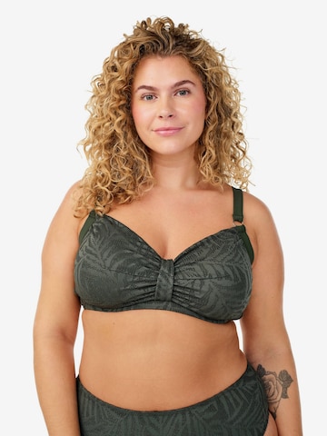 žalia Swim by Zizzi Marškinėliai Bikinio viršutinė dalis 'Serina': priekis