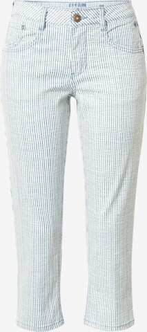 Pantaloni 'Lotte' de la Cream pe alb: față