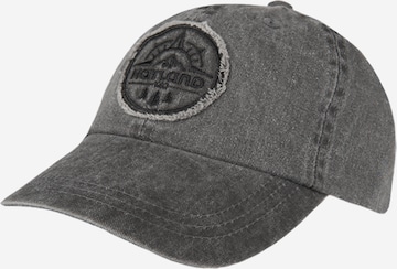 Hatland Cap 'Ymir' in Schwarz: Vorderseite