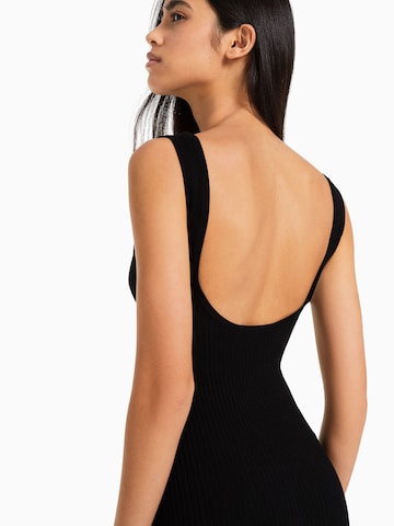 Rochie tricotat de la Bershka pe negru