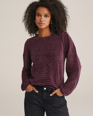 WE Fashion Pulóver - lila: elől