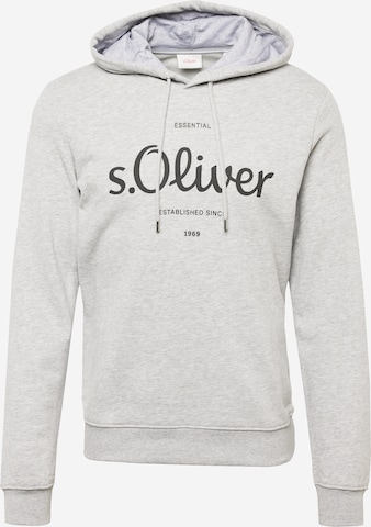 s.Oliver Sweatshirt in Grijs: voorkant