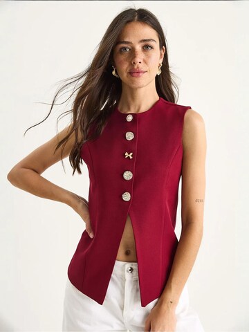 Bianco Lucci Weste in Rot