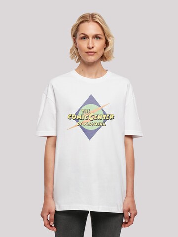 T-shirt oversize F4NT4STIC en blanc : devant