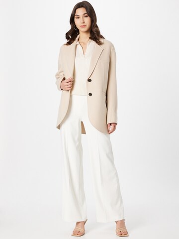 DRYKORN Wide leg Trousers with creases 'BEFORE' in White