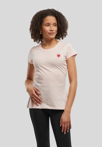 Urban Classics T-Shirt 'Radiant Heart' in Pink: Vorderseite