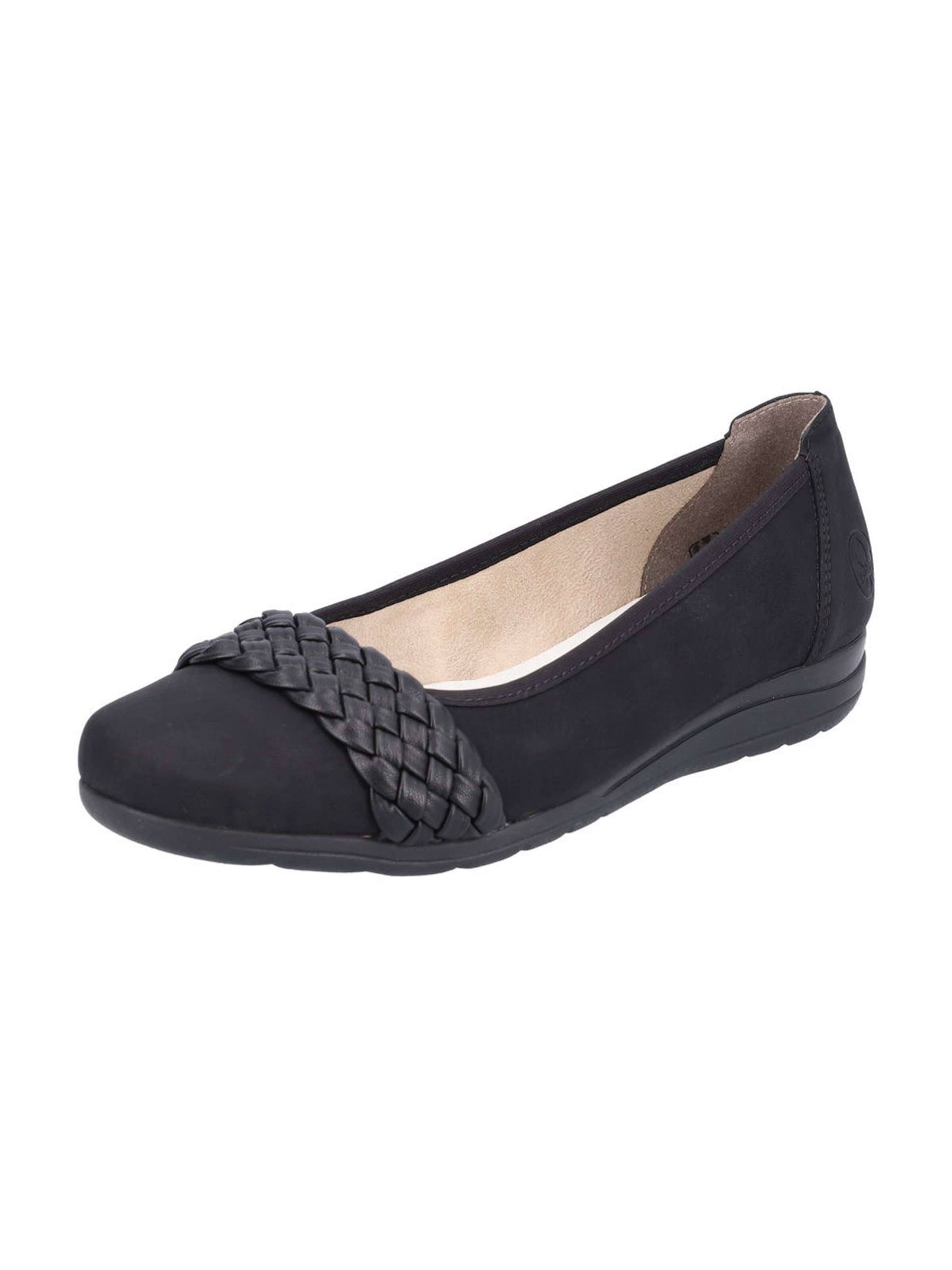 Rieker Slipper in Black: front