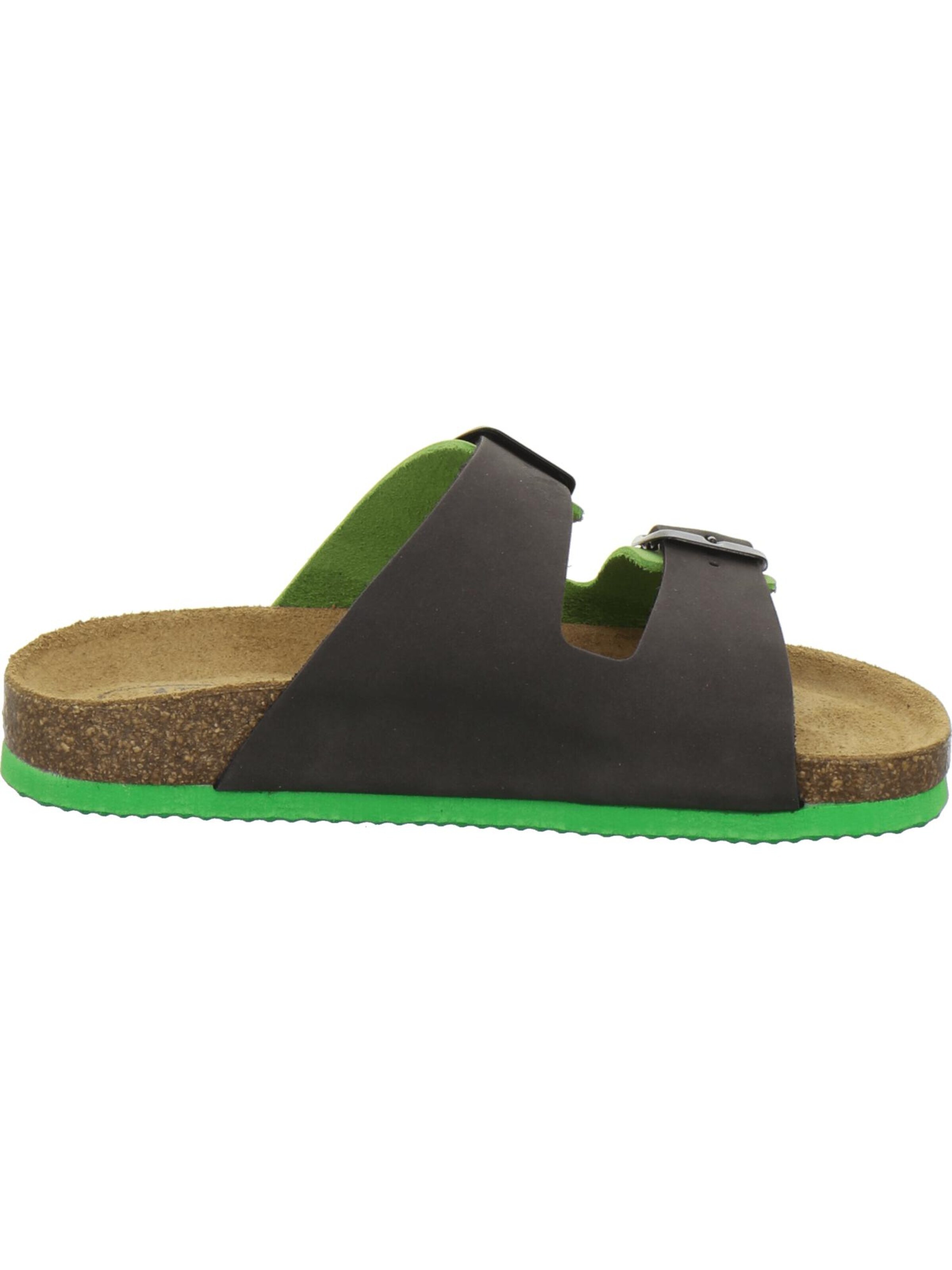 Chaussures ouvertes 'Jungen Pantolette Zweischnaller apfel' AFS-Schuhe en vert
