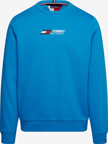 Tommy Hilfiger Sport Athletic Sweatshirt in Blue: front