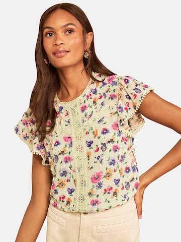 love & roses - Blusa en verde: frente