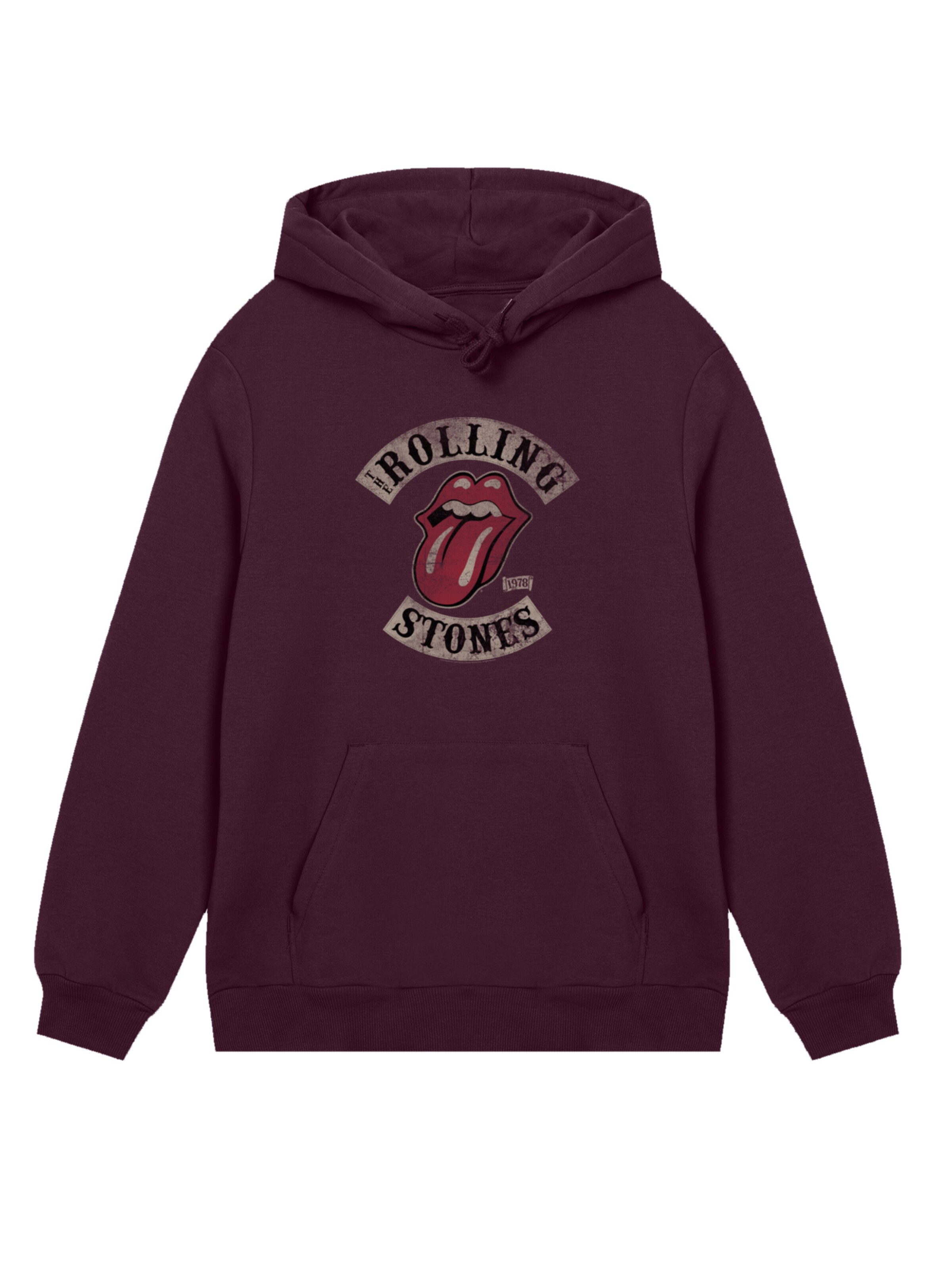 F4NT4STIC Sweatshirt 'The Rolling Stones Tour '78' in Rood: voorkant