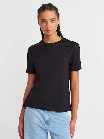 Maglietta di Dilvin in nero: frontale
