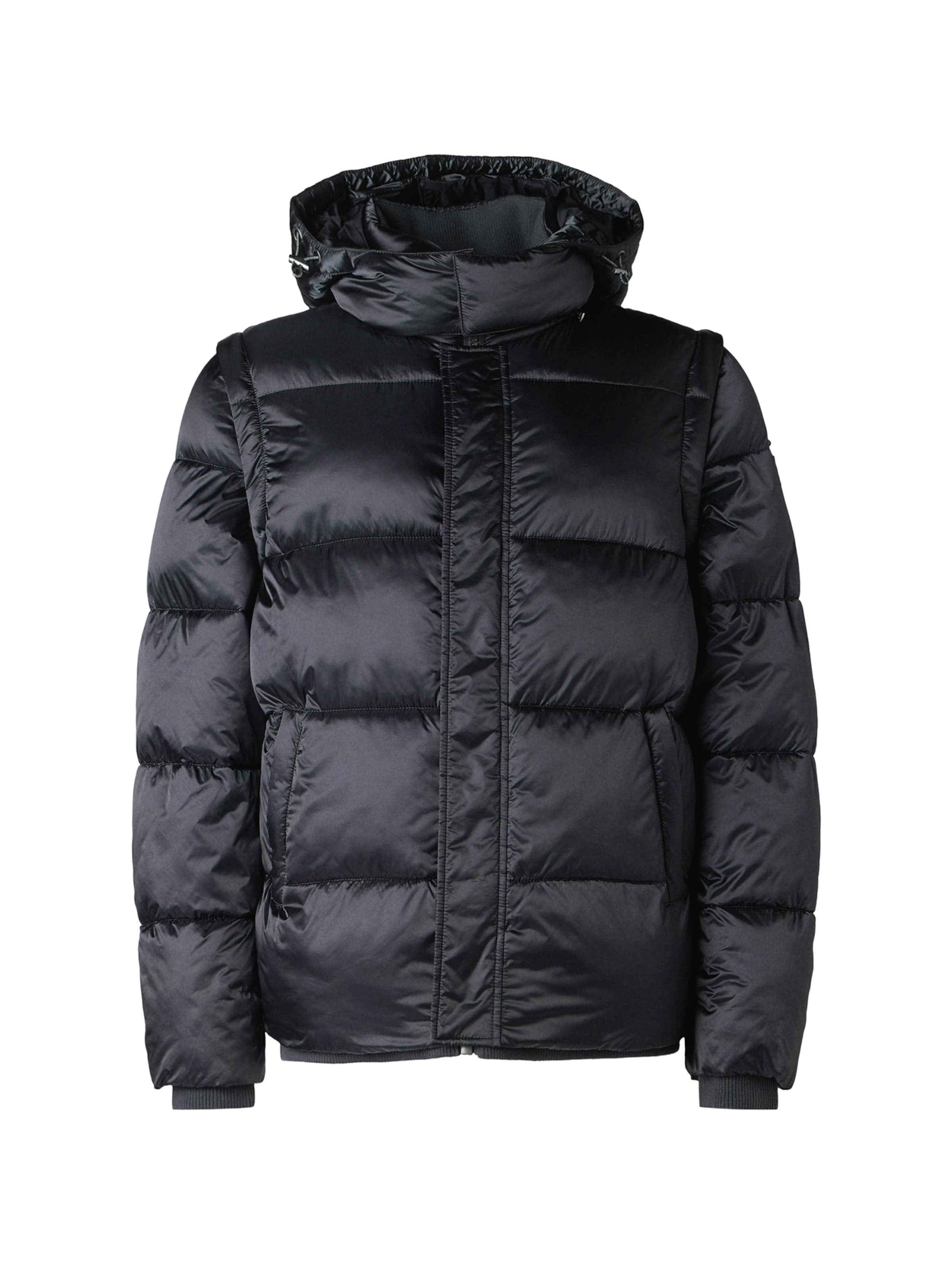 GUESS Winter Jacket in Grey: front