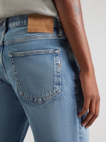 Regular Jean 'JJICLARK JJPREMIUM' JACK & JONES en bleu