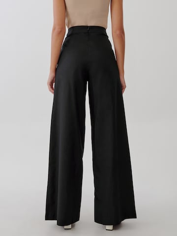 Wide leg Pantaloni 'MOLLY' di Tussah in nero: dietro