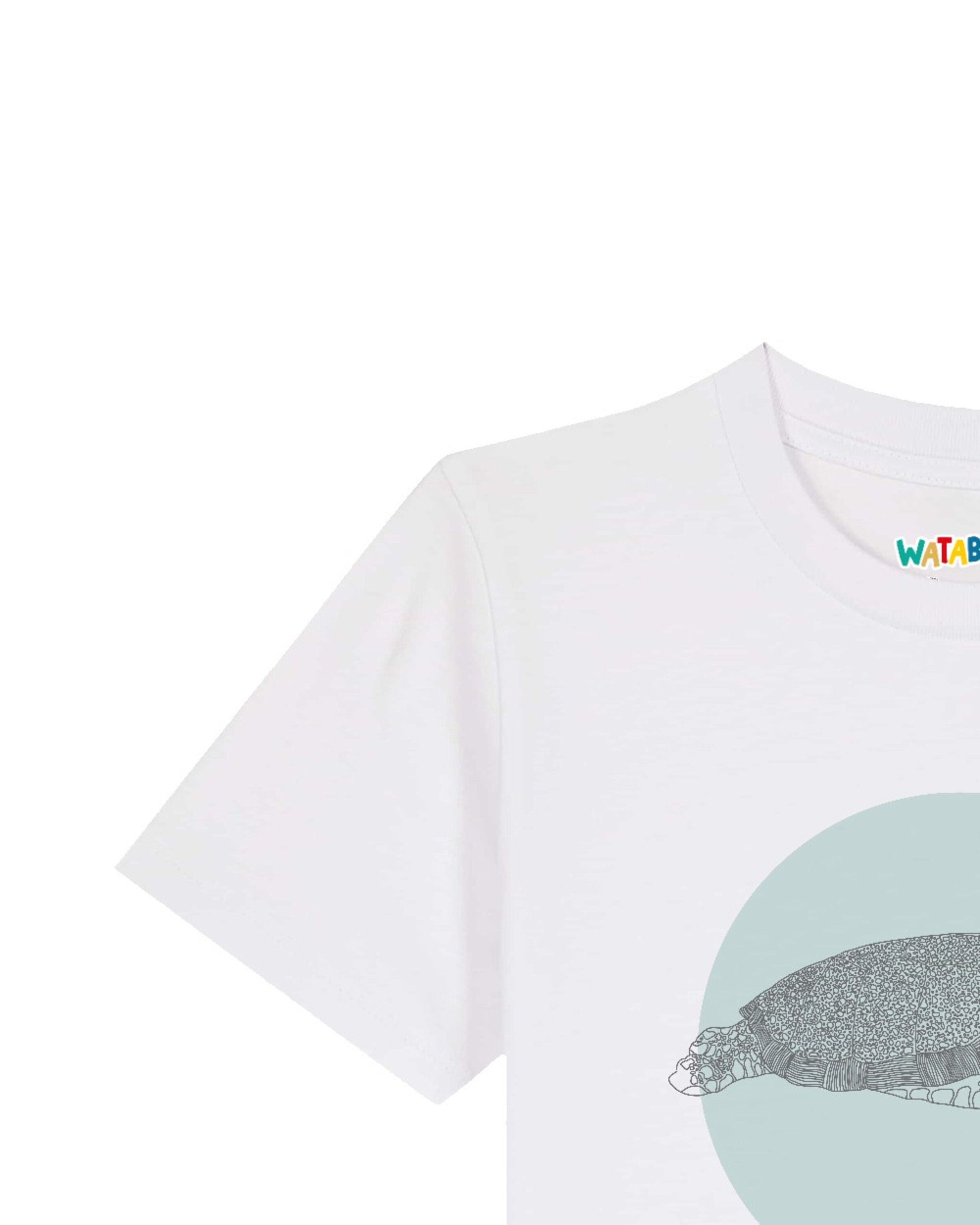 T-Shirt 'Meeresschildkröte' watabout.kids en blanc