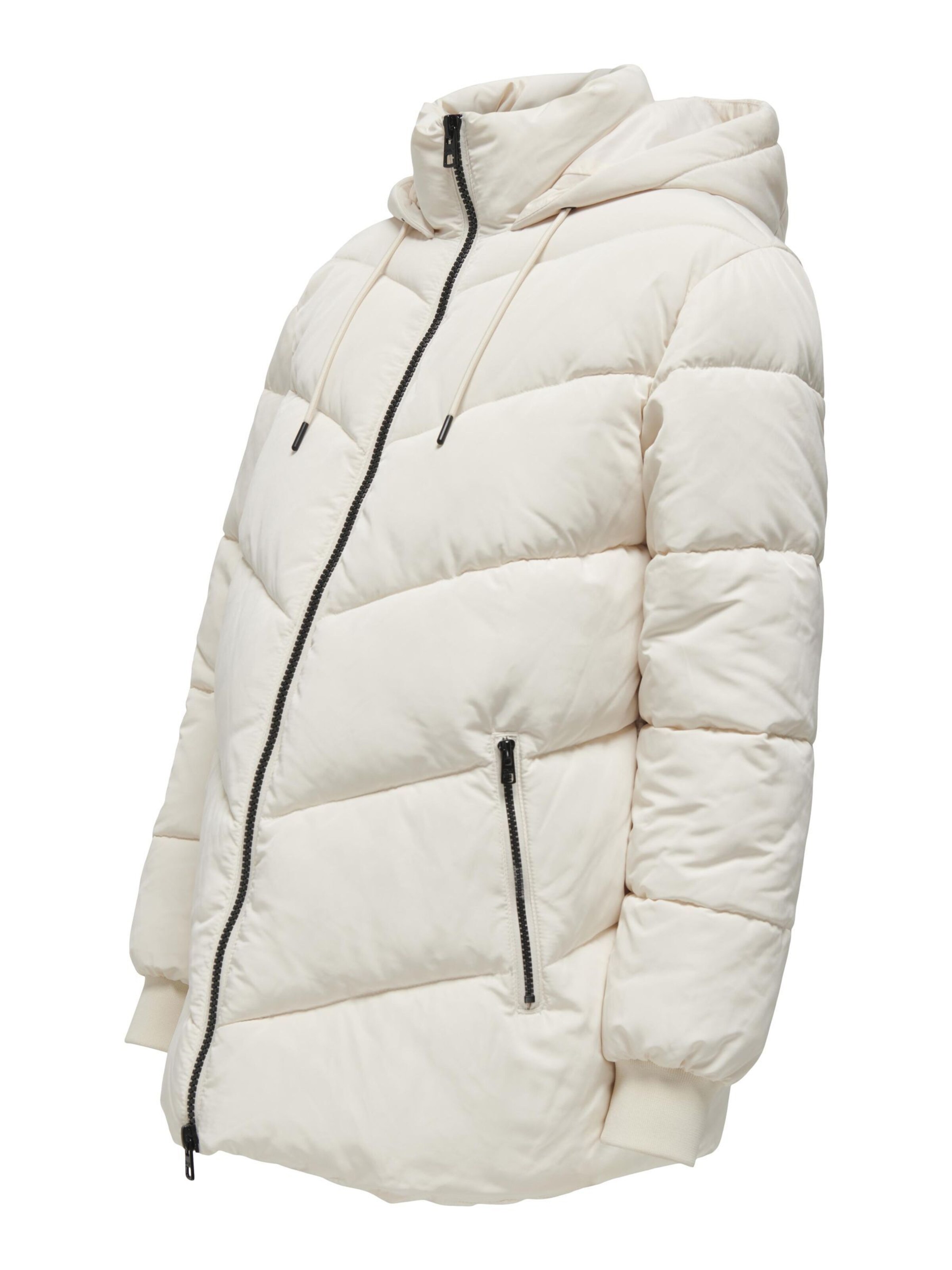 Only Maternity Vinterjakke i hvid