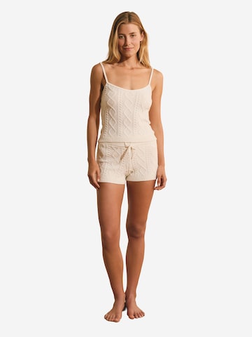 ETAM Pyjamashorts 'Blanca' in Beige