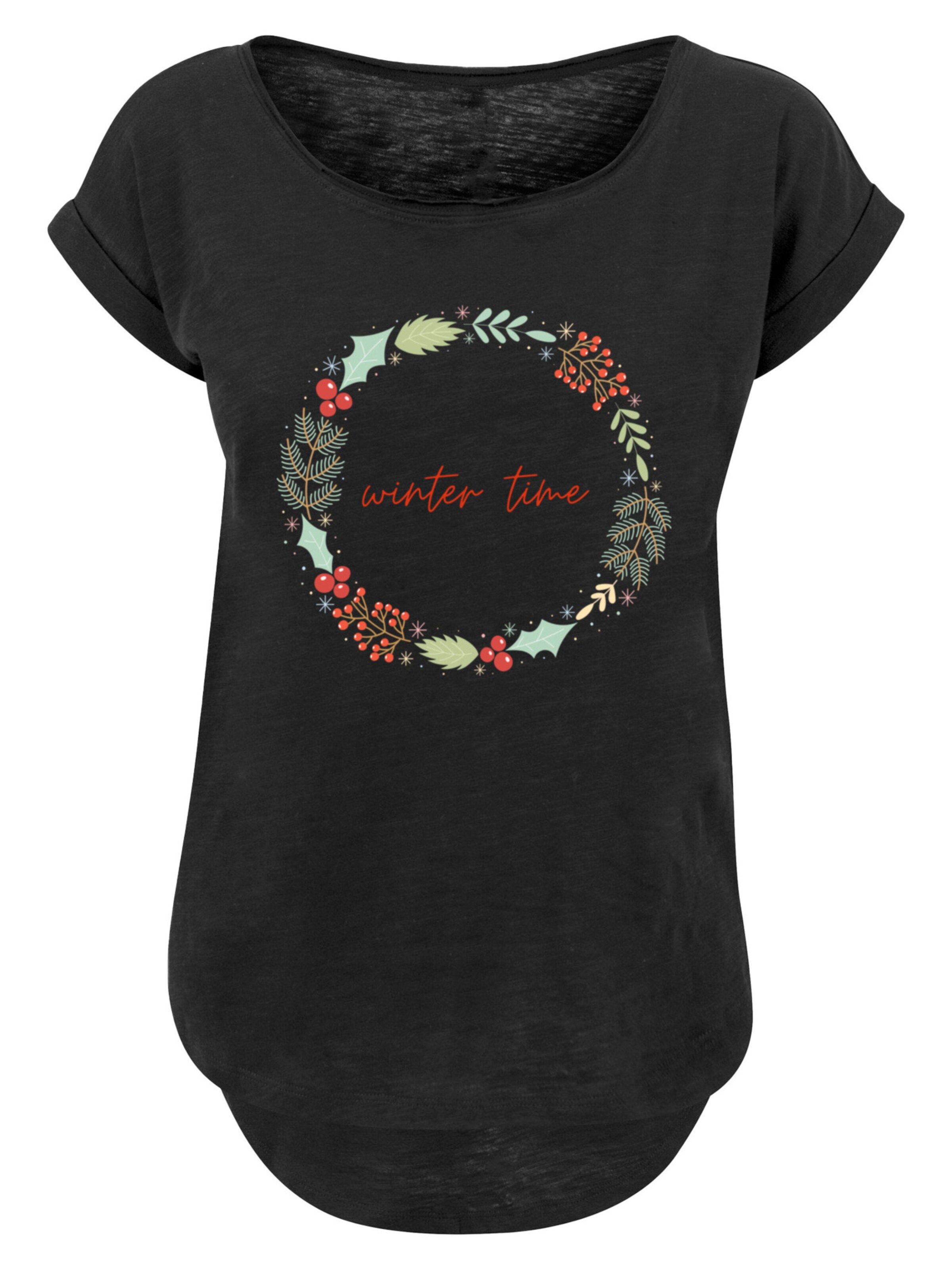 F4NT4STIC Shirt in Zwart: voorkant