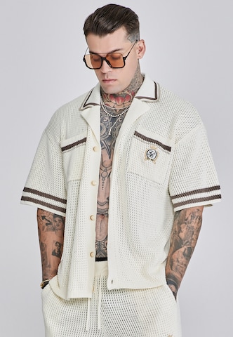 Comfort fit Camicia di SikSilk in beige: frontale