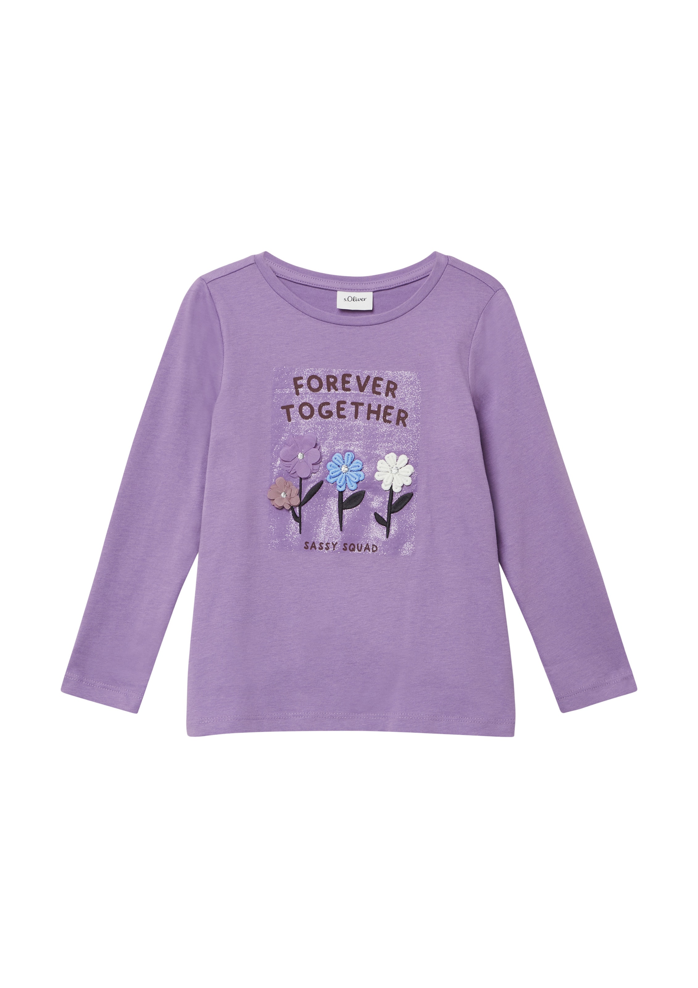 s.Oliver Shirt in Lila: Vorderseite