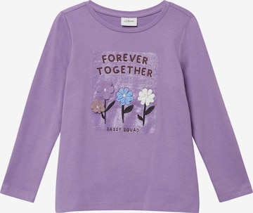 s.Oliver Shirt in Lila: Vorderseite