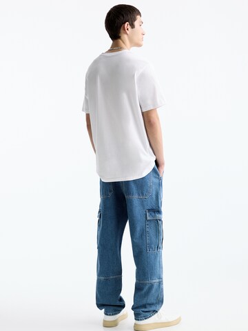 Loosefit Jeans cargo di Pull&Bear in blu