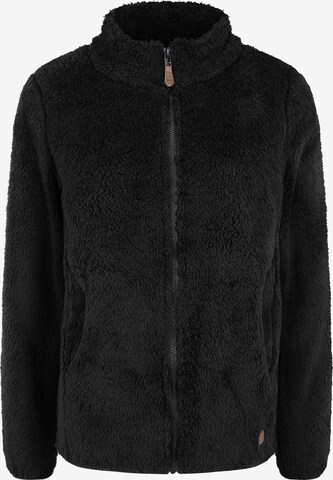 Oxmo Fleece Jacket 'Telsa' in Black: front