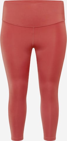 Nike Sportswear Skinny Workout Pants in Red: front