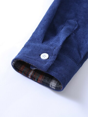 ALLTHEMEN Regular fit Button Up Shirt 'Tupfer' in Blue