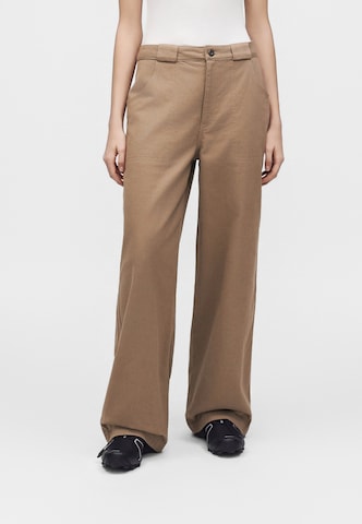 THE NORTH FACE Wide Leg Housut 'PINECREST' värissä ruskea: etupuoli